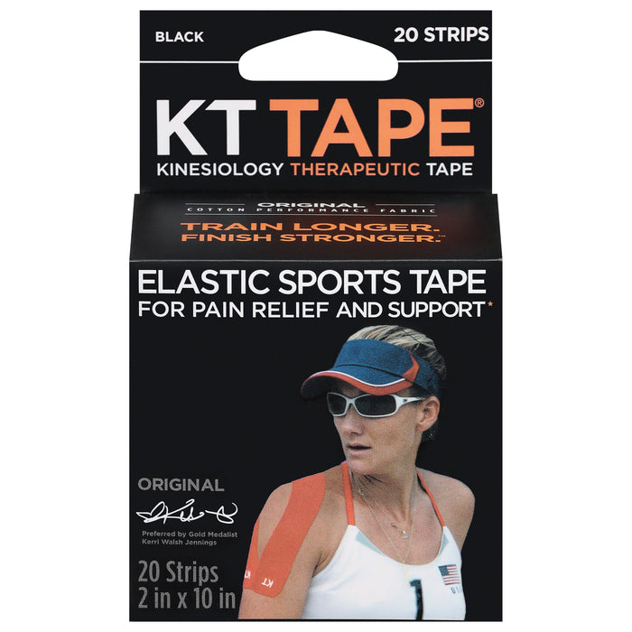 KT Tape Original Cotton Black Kinesiology Therapeutic by Pasteur Pharmacy