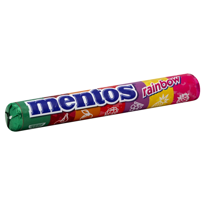 Mentos Chewy Mint Candy Roll, Rainbow, 1.32 Ounce/14 Pieces by Pasteur Pharmacy
