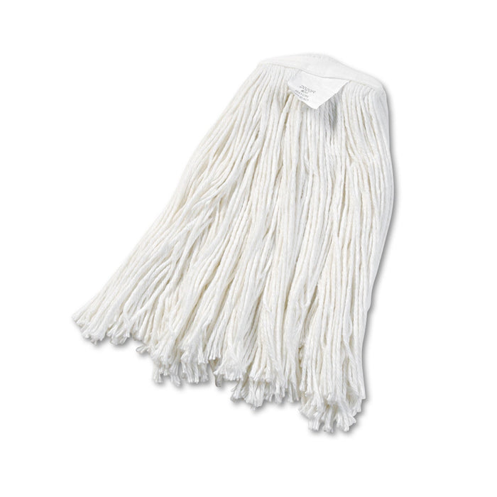Boardwalk Cut-End Wet Mop Head, Rayon, No. 20, White, 12/Carton