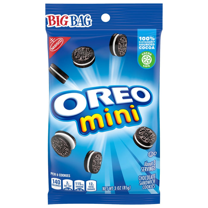Oreo Mini Big Bag Chocolate Sandwich Cookies, 3 Oz by Pasteur Pharmacy