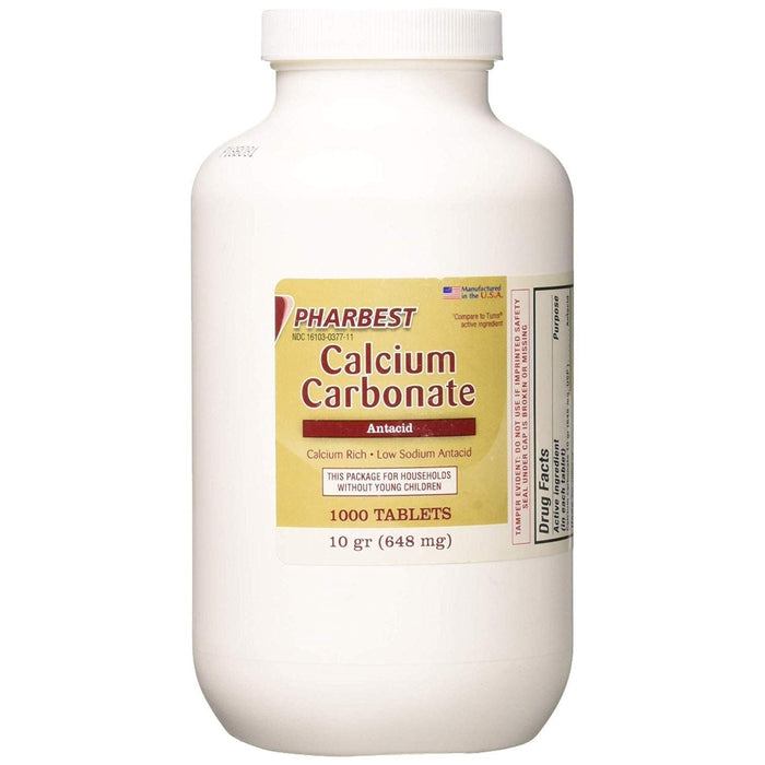 Pharbest Calcium Carbonate Antacid & Supplement Tablets by Pasteur Pharmacy