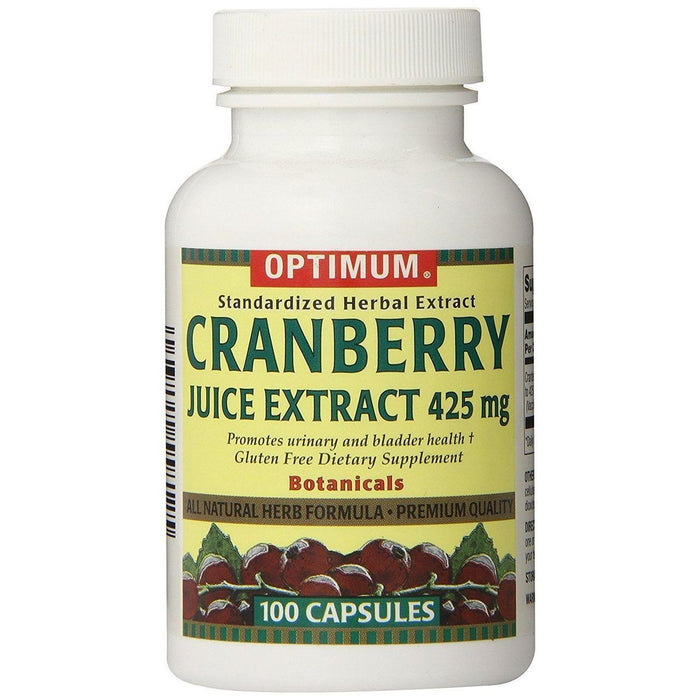 Optimum Cranberry Juice Extract Capsules 425 Mg by Pasteur Pharmacy