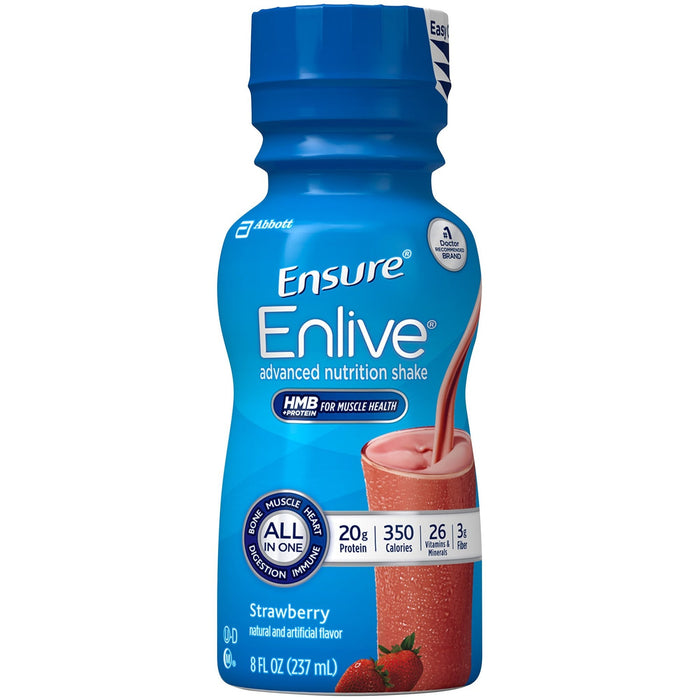 Abbott Nutrition Enlive Ensure Strawberry (24 X 8 Oz) by Pasteur Pharmacy