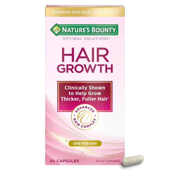 Nature's Bounty Optimal Solutions Hair Growth Supplement Capsules by Pasteur Pharmacy