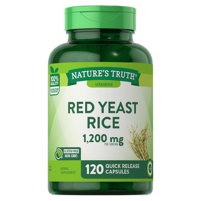 Nature's Truth Red Yeast Rice , 1,200 Mg , 120 Quick Release Capsules by Pasteur Pharmacy