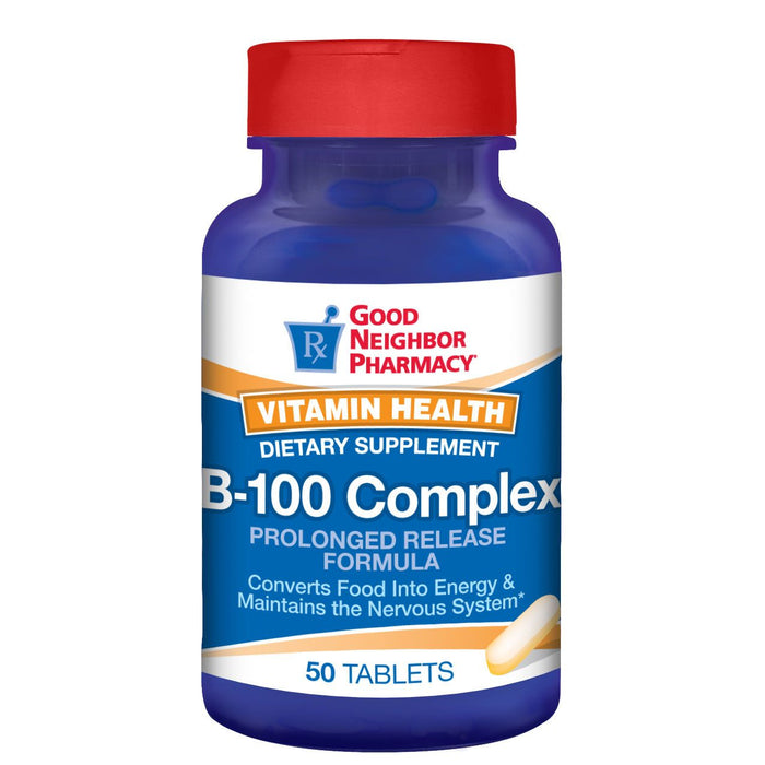 21st Century GNP Vitamin B-100 Complex Supplement Prolonged Release 50 Tab by Pasteur Pharmacy
