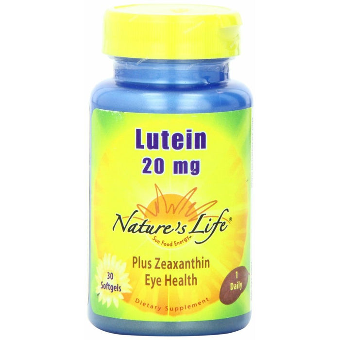 Nature's Life Lutein, Plus Zeaxanthin 20 Mg, Softgels by Pasteur Pharmacy