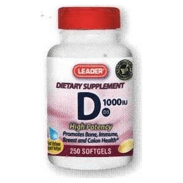 Leader™ Vitamin D3 (Cholecalciferol) – Essential Bone & Immune Support by Pasteur Pharmacy