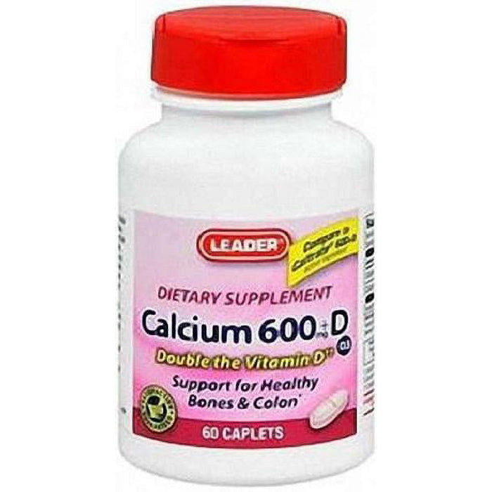 Leader™ Calcium 600 mg Plus Vitamin D3 – High Potency Bone Support by Pasteur Pharmacy