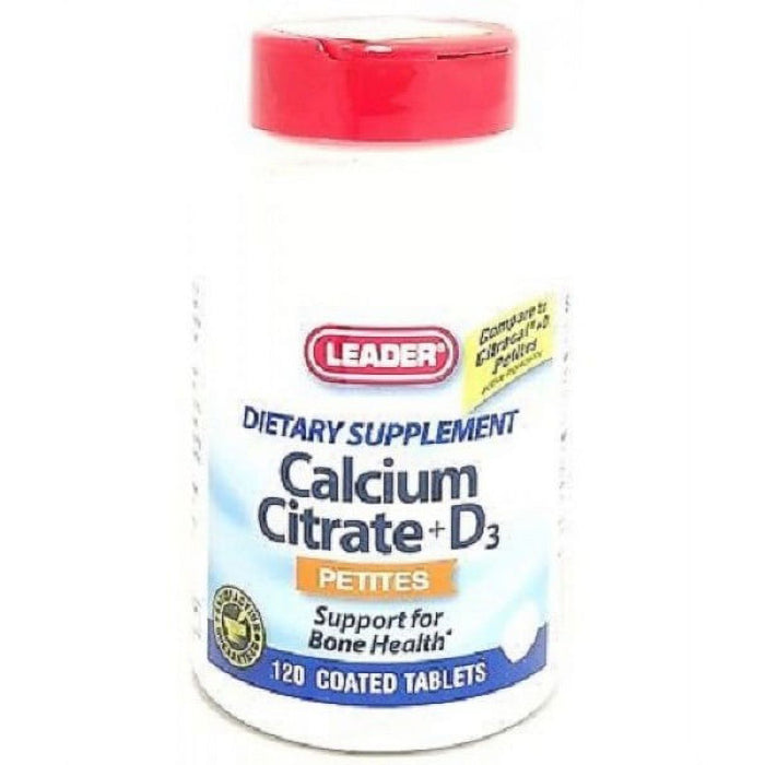 Leader Calcium Citrate + D3 Petites, Petite Tablets by Pasteur Pharmacy