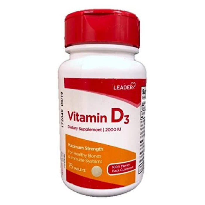 Leader Vitamin D3, 400 IU, Tablets by Pasteur Pharmacy