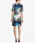 ECI Bell-Sleeve Floral-Print Dress, Size 10 by Vanessa Jane