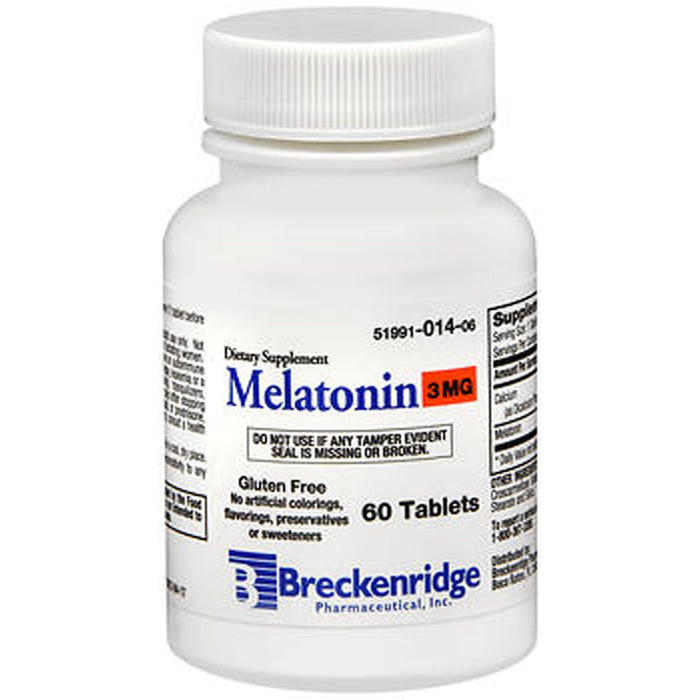 Breckenridge Pharm Inc Melatonin Gluten-Free Tablets 3 Mg by Pasteur Pharmacy