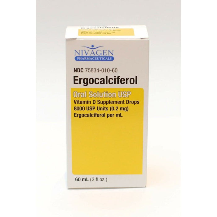 Nivagen Ergocalciferol Vitamin D Supplement Drops -2 Oz by Pasteur Pharmacy