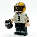 #9 QB New Orleans Football Player Minifig made using LEGO parts - B3 Customs by B3 Customs