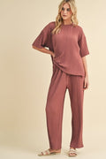 Pleated Elastic Waist Pants - Sienna by Boutique 23