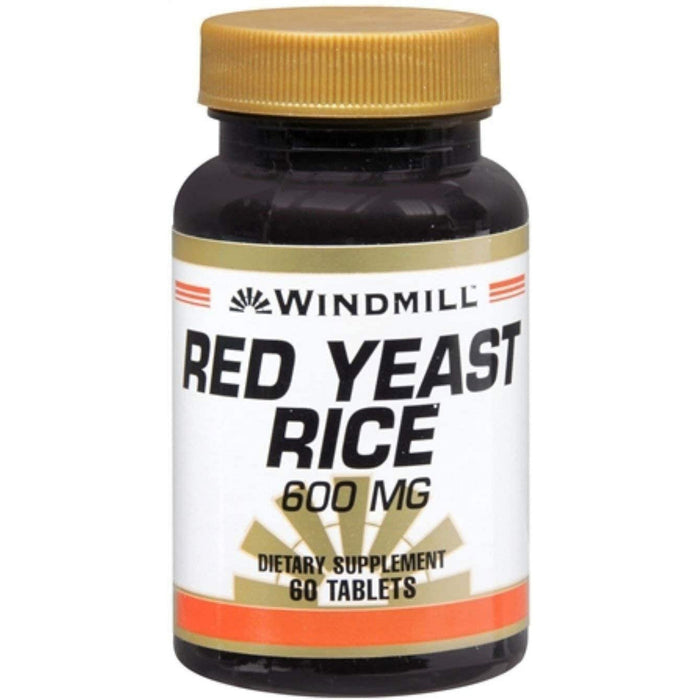 Windmill Red Yeast Rice 600 mg – Natural Cardiovascular Support, 60 Tablets by Pasteur Pharmacy