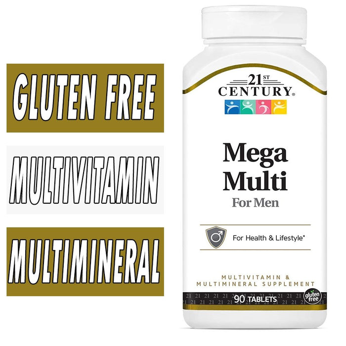 21st Century Mega Multi For Men Tablets 90Ct by Pasteur Pharmacy