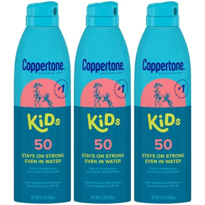 Coppertone Kids Sunscreen Wet Protect Spray SPF 50 5.5 Oz by Pasteur Pharmacy