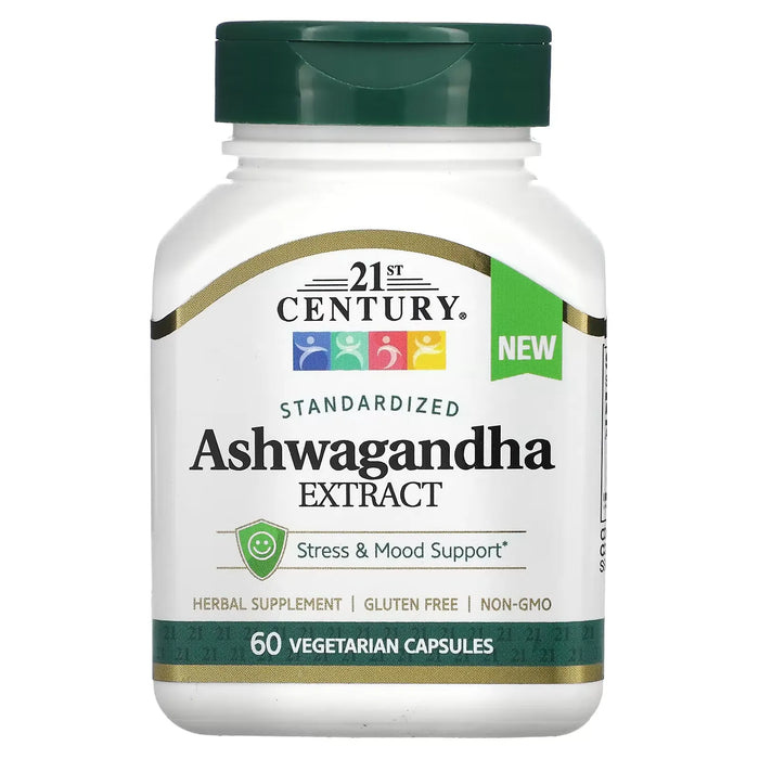 21st Century Ashwagandha 500Mg Caplets 60 Ct by Pasteur Pharmacy