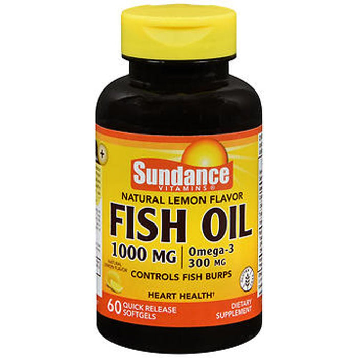 Sundance Vitamins® Fish Oil – 1000 mg – Natural Lemon Flavor by Pasteur Pharmacy