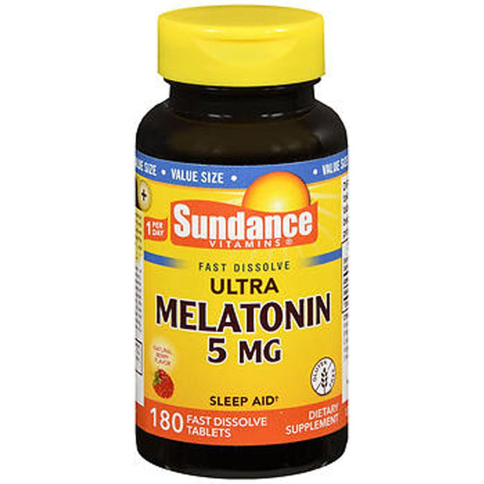 Sundance Ultra Melatonin 5 Mg Fast Dissolve - 180 Tablets by Pasteur Pharmacy