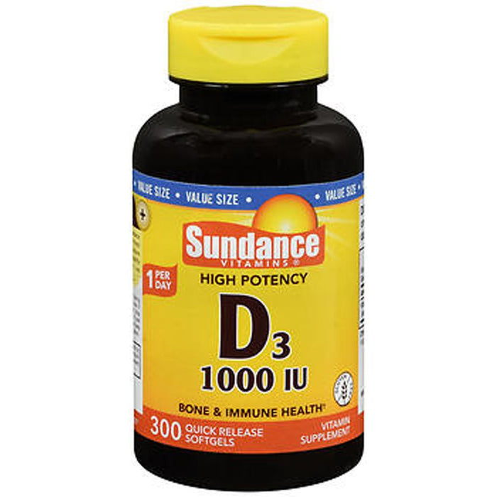 Sundance Vitamins® D3 – 1000 IU (300 Tabs) by Pasteur Pharmacy