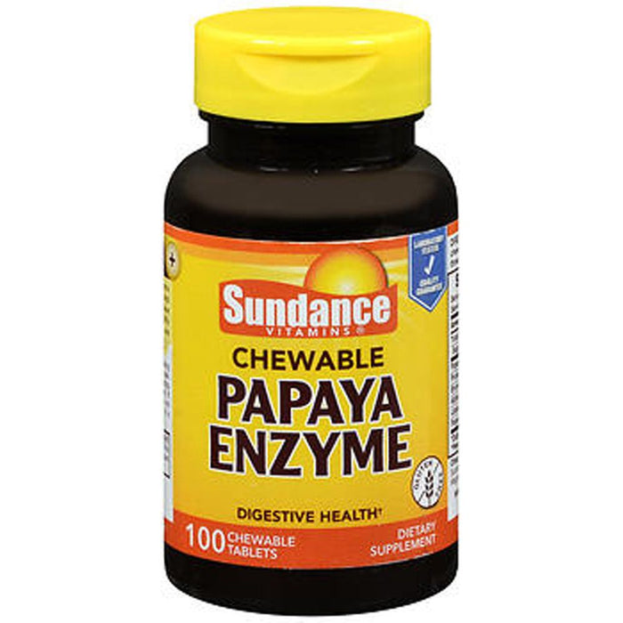 Sundance Vitamins Papaya Enzyme Chewable Tablets by Pasteur Pharmacy