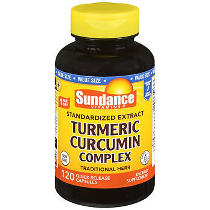 Sundance Standardized Turmeric Curcumin Complex, 120 Quick Release Capsules by Pasteur Pharmacy