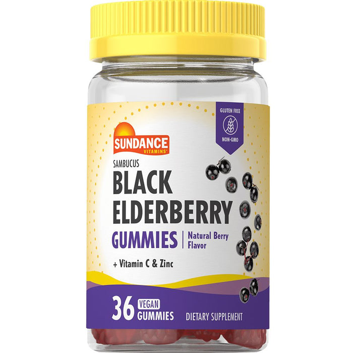 Nature's Truth Sundance, Vitamins Black Elderberry Vegan Gummies Natural Berry Flavor by Pasteur Pharmacy