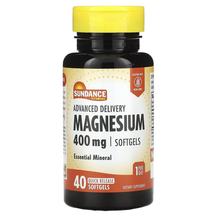 Sundance Vitamins Advanced Delivery Magnesium, 400 Mg, 40 Quick Release Softgels by Pasteur Pharmacy