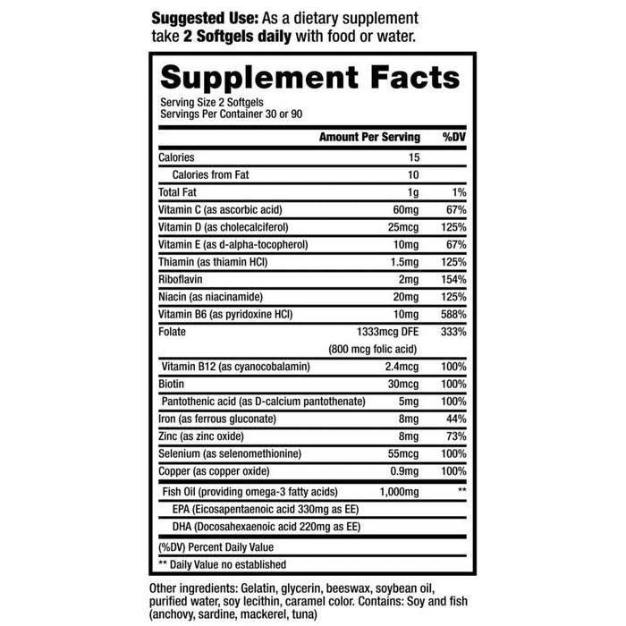 Nephroceuticals ProRenal+D With Omega-3 Fish Oil Kidney Multivitamin 90-Day Supply by Pasteur Pharmacy
