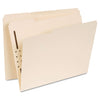 Universal Reinforced Top Tab Fastener Folders, 1 Fastener, Letter Size, Manila Exterior, 50/Box