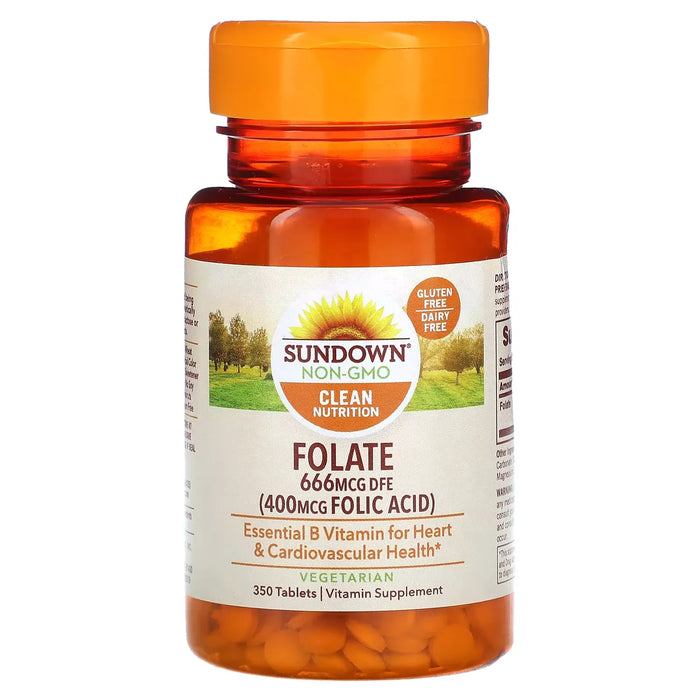 Sundown Naturals Folic Acid 400 Mcg Tablets by Pasteur Pharmacy