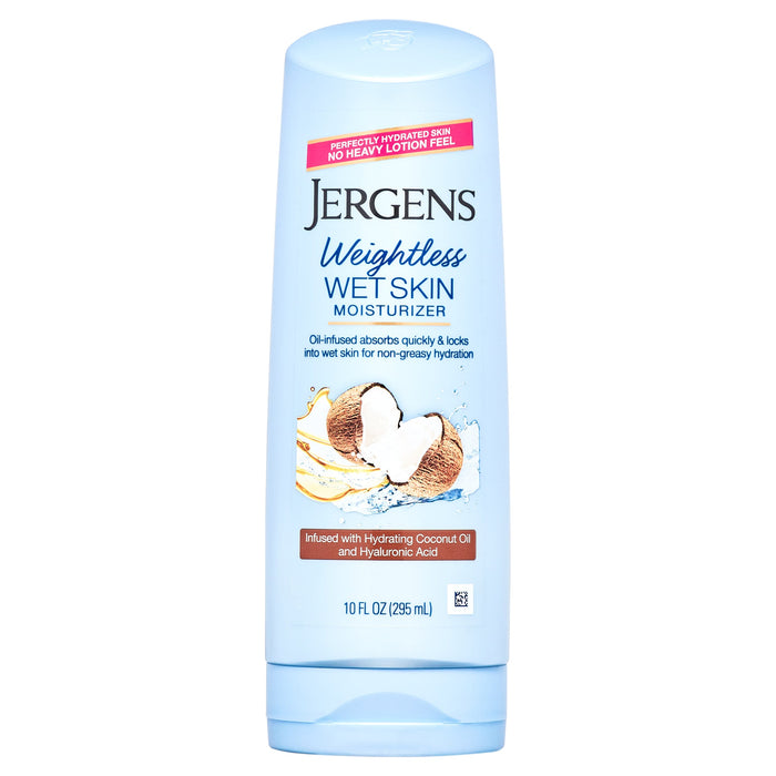 Jergens Weightless Wet Skin Moisturizer, Coconut Oil, 10 Fl Oz (295 Ml) by Pasteur Pharmacy