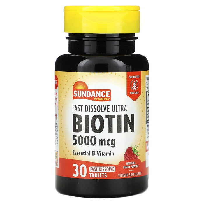 Sundance Ultra Biotin 5000 Mcg Fast Dissolve Tablets by Pasteur Pharmacy
