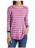 Nic+Zoe Vital Striped Top Sweater Pullover, Size XL by Vanessa Jane
