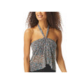 Coco Reef Womens Black Printed Stretch Adjustable Tie Bandeau Tankini 32DD by Vanessa Jane
