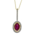 .43ct Ruby Diamond Fashion Pendants 14KT Yellow Gold by Bids.com