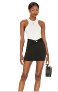 Free People Night Dreamer Twist Mini Skirt by Vanessa Jane