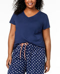 Hue Solid Short Sleeve Sleep Tee by Vanessa Jane