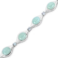 39.72 Carat Genuine Aquamarine .925 Sterling Silver Bracelet by Bids.com