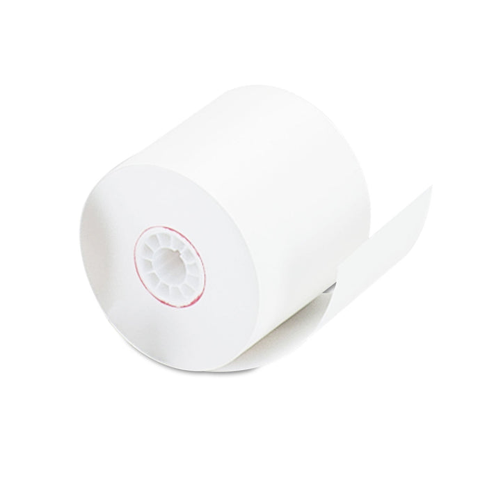 Universal Impact and Inkjet Print Bond Paper Rolls, 0.5" Core, 2.25" x 128 ft, White, 100/Carton
