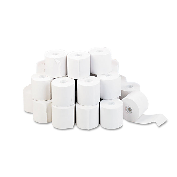 Universal Impact and Inkjet Print Bond Paper Rolls, 0.5" Core, 2.25" x 130 ft, White, 100/Carton