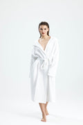 Muslin White Bathrobe by NoaPure.com