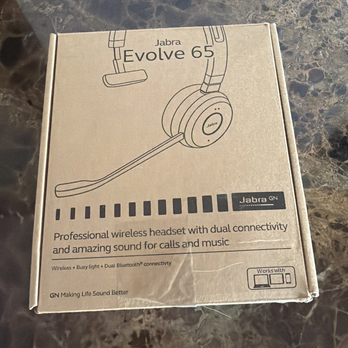 Jabra Evolve 65 SE Mono Wireless Headset with Bluetooth and Noise Cancelling Mic by Price Is Right Miami