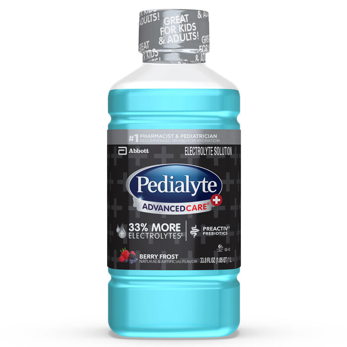 Pedialyte Advanced Care Plus Berry Frost Electrolyte Solution 33.8 Fl Oz by Pasteur Pharmacy