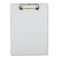 Universal Plastic Brushed Aluminum Clipboard, Portrait Orientation, 0.5" Clip Capacity, Holds 8.5 x 11 Sheets, Silver