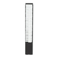 Acroprint Time Card Rack, 25 Pockets, Plastic, Black