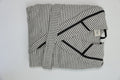 Cotton White & Black Bathrobe by NoaPure.com